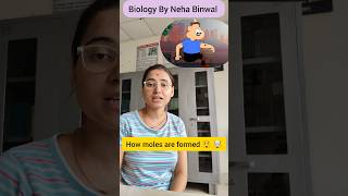 Science behind the Moles Formation🤯😲 viral biology science neet viral facts interestingfacts [upl. by Suertemed967]