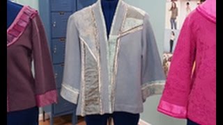 Londa Rohlfing Shows How To Create Sweatshirt Jackets on Its Sew Easy 5032 [upl. by Aileno]