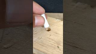 Useful idea How to practically fix a hole on wood with cigarette diy tips [upl. by Zora515]