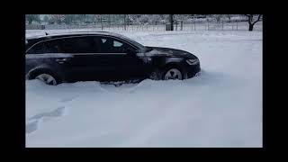 Audi A6 Allroad 320HP Never Get Stuck 2020 Winter Quattro Power Big Snow [upl. by Nemrac]