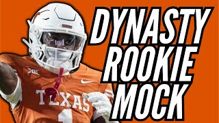 2024 Dynasty Rookie Superflex Mock Draft [upl. by Shell]