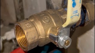 Plumbing Chronicle About Installing New Valves Into An Old Galvanized Water Riser story howto [upl. by Beore986]