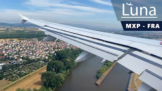 Lufthansa Airbus A321 Flight From Milan Malpensa to Frankfurt [upl. by Bondy]