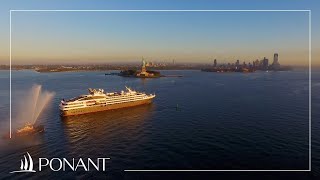 La découverte de NewYork par la mer avec FranzOlivier Giesbert  PONANT [upl. by Gnos]