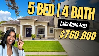 Kissimmee Florida HOME TOUR  4500 Sq Ft  Orlando Homes  No CDD [upl. by Brigg]