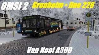 OMSI 2 • Grunheim line 226 • Van Hool A300 [upl. by Ahsimik]