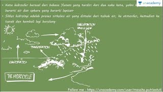 Unsur Utama Siklus Hidrologi Geografi  SBMPTN UN SMA [upl. by Thurber]