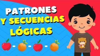 Patrones y secuencias lógicas para niños Pensamiento matemático  Video educativo [upl. by Mccallum]