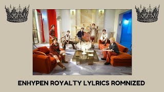 ENHYPEN ROYALTY  EASY LYLRICS [upl. by Montagu270]