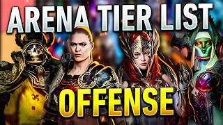 2023 Arena Offense Tier List for RAID Shadow Legends [upl. by Kcid154]