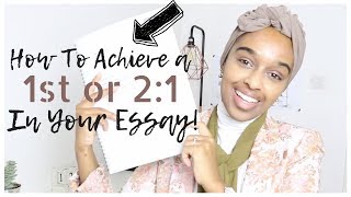 How To Get a 1st or 21 in ANY University Essay with examples  ESSENTIAL ESSAY TIPS [upl. by Einaffyt]