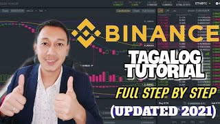 BINANCE TUTORIAL STEP BY STEP FOR BEGINNERS  TAGALOG UPDATED 2021 [upl. by Bronk468]