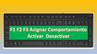 Asignar teclas de función correguir teclas de Función  Function Keys Action Keys Fn [upl. by Ylekalb]