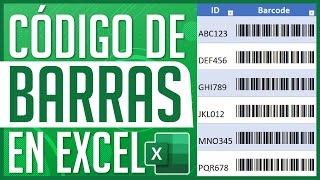 Cómo Hacer Códigos de Barras en Excel en Minutos 🕐 [upl. by Stetson822]