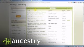 Using the Ancestrycom Card Catalog  Ancestry [upl. by Bernat]