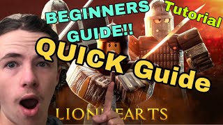 Quick And Simple LionHearts Crusade Beginners Guide on Roblox [upl. by Melda770]