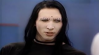 Marilyn Manson Interview  Phil Donahue Show  1995 HD REMASTERED By me [upl. by Anilem]