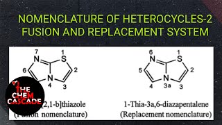 Systematic nomenclature of heterocyclic compound2 fusion heterocycles [upl. by Harland]