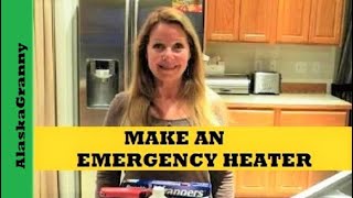 Make an Emergency Heater  Alcohol Low Cost Emergency Car Heater DIY [upl. by Kirt268]