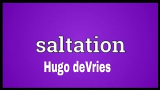 Saltation Single step mutation Mutation theory of HugodeVries Class XII Ch  7  EVOLUTION [upl. by Yvonne900]