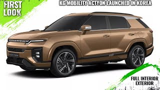 KG Mobility SsangYong Actyon SUV Launched In Korea  First Look  Full Interior Exterior [upl. by Pacificia]