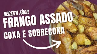 FRANGO ASSADO COM BATATAS  Receita Fácil e Simples  Coxa e Sobrecoxas  Canal da Adriana Ribeiro [upl. by Olmstead]