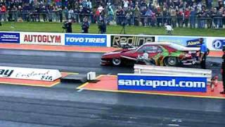 Melanie Troxel 5937  24242mph Santa Pod England [upl. by Aylsworth]