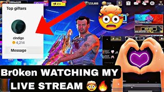 THIS IS HOW Br0ken BECOME MY TOP 1 GIFTER 🎁 ON MY LIVE STREAM 🤯🔥 [upl. by Griz991]