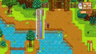 Stardew Valley catch a Largemouth Bass [upl. by Heinrike]