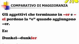 Lezioni di tedesco 37 comparativo di maggioranza [upl. by Aranat947]