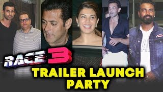 RACE 3 TRAILER LAUNCH PARTY  Salman Khan Bobby Deol Jacqueline Remo Freddy Ramesh Turani [upl. by Tsan50]