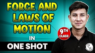 FORCE AND LAWS OF MOTION in 1 Shot  FULL Chapter Coverage ConceptsPYQs  Class 9th Science [upl. by Notffilc]