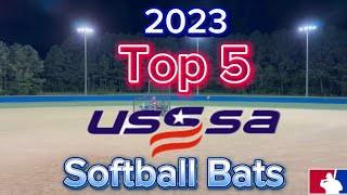 2023 Top 5 USSSA Slowpitch Softball Bats [upl. by Melinda]