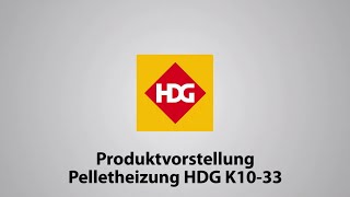 Produktvorstellung Pelletkessel HDG K1033 [upl. by Etessil]