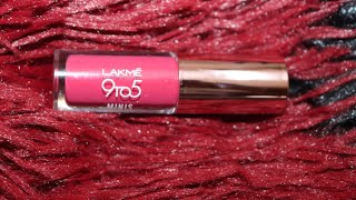 Lakmé 9to5 primer matte lipstick liquid mini bold collection power pink lakme lipsticklover [upl. by Nbi226]