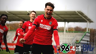 Regionalliga Nord 202324  18 Spieltag  Hannover 96 U23 41 BlauWeiß Lohne  ᴴᴰ [upl. by Ahserak]