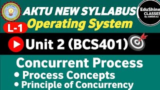 Concurrent Process Unit 2  L1 Process ConceptsPrinciple of ConcurrencyOperating System Unit 2 [upl. by Corinna]