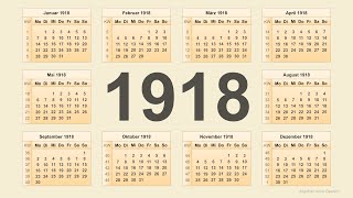 Kalender 1918 [upl. by Letnuahs]