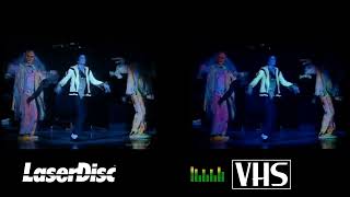 Michael Jackson  Thriller Live Royal Brunei  LaserDisc Vs VHS Comparison [upl. by Annatnas]