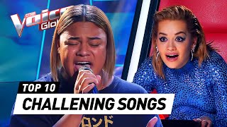 HARDEST SONGS to sing in The Blind Auditions on The Voice [upl. by Jermain]