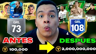 💰 MEJORE CUENTA a SUSCRIPTOR REGALANDOLE JUGADORES de 108 GRL con MUCHOS FC POINTS en FC Mobile [upl. by Christianity796]