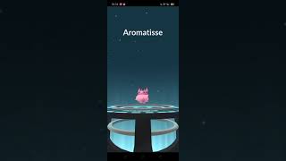 Perubahan Spritzee jadi Aromatisse pokemon pokemongo pokémon pokemonunite pokémongo [upl. by Rehpotsirk959]