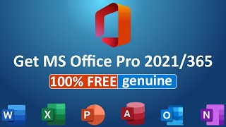 Download and install MS Office 2021365 for free Genuine 100 FREE and Activated [upl. by Cirted426]