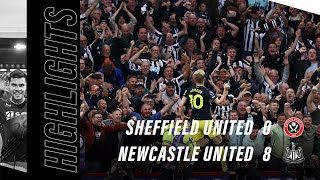 Sheffield United 0 Newcastle United 8  Premier League Highlights [upl. by Ennaej684]