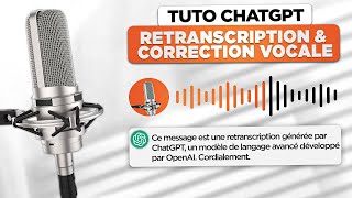 🎙️ ChatGPT  retranscription vocale et correction [upl. by Akemehs]