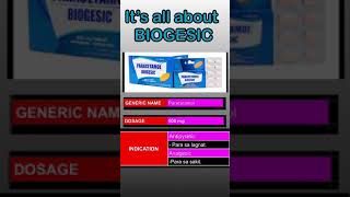 BIOGESIC  PARACETAMOL [upl. by Inat85]