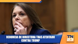 Renuncia de directora tras atentado contra Trump [upl. by Halyhs]