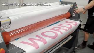 Sign Master Plus 1600 Laminator with Heat Assist Lamination System Video [upl. by Murielle]