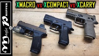 Best Sig For Carry P365 XMacro vs P320 XCompact vs P320 XCarry [upl. by Hedva]