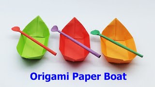 How To Make a Paper Boat  Origami Paper Boat Tutorial [upl. by Winfrid813]